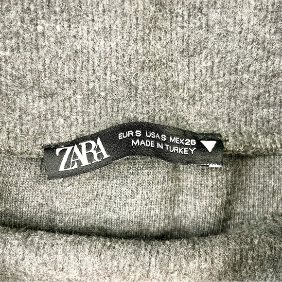 Zara Charcoal Short Sleeve Top - Picture 2 of 3